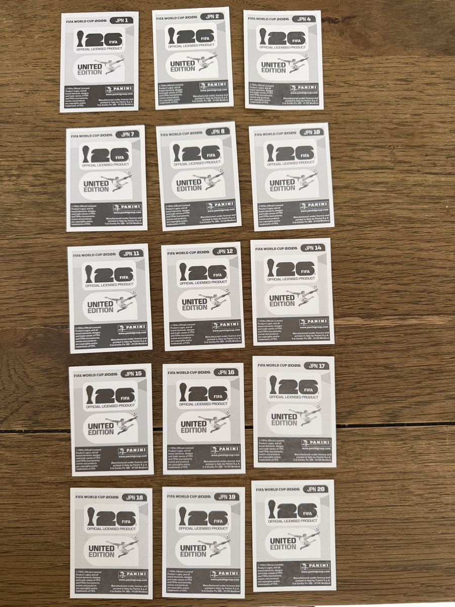 Panini Sammelbilder & Trading cards: Panini World Cup 2026 Sticker, Diverse Japan – Neu (gemäss Beschreibung) aus Seengen von Gegu2 1