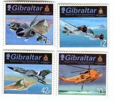 Briefmarken "Flugzeuge, Hubschrauber". Gibraltar.
