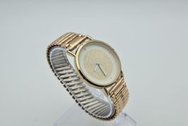 Goldene Quarz-Damenuhr Ø 37 mm (läuft mit Garantie)