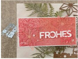 Stanzschablone Nr. R46, Frohes Fest (Sizzix geeignet)
