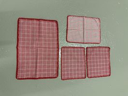 4 Deckeli Handarbeit