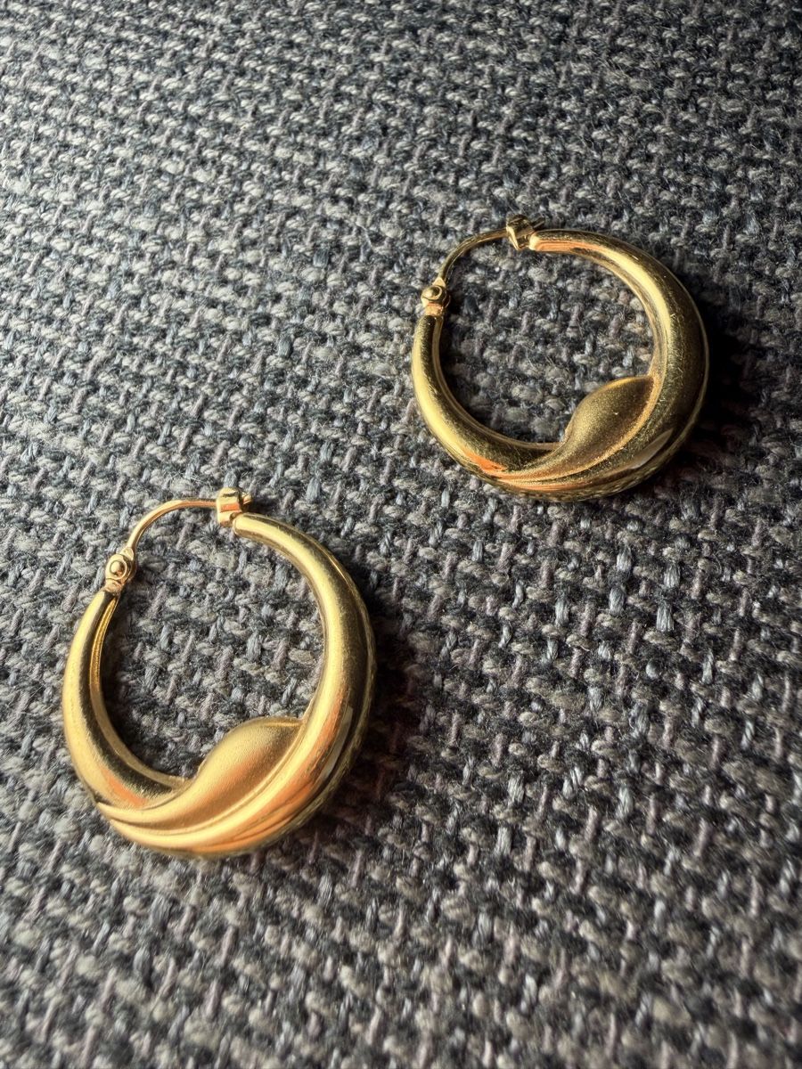Boucles d'oreille: Créoles en or 750  – D'occasion à Courroux par Yiedot