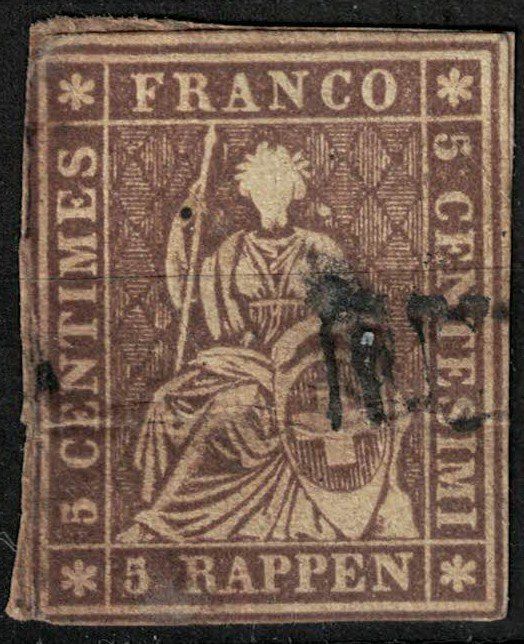 Alle Briefmarken: Strubel 22 gestempelt – Gebraucht aus Bern von bae_958f