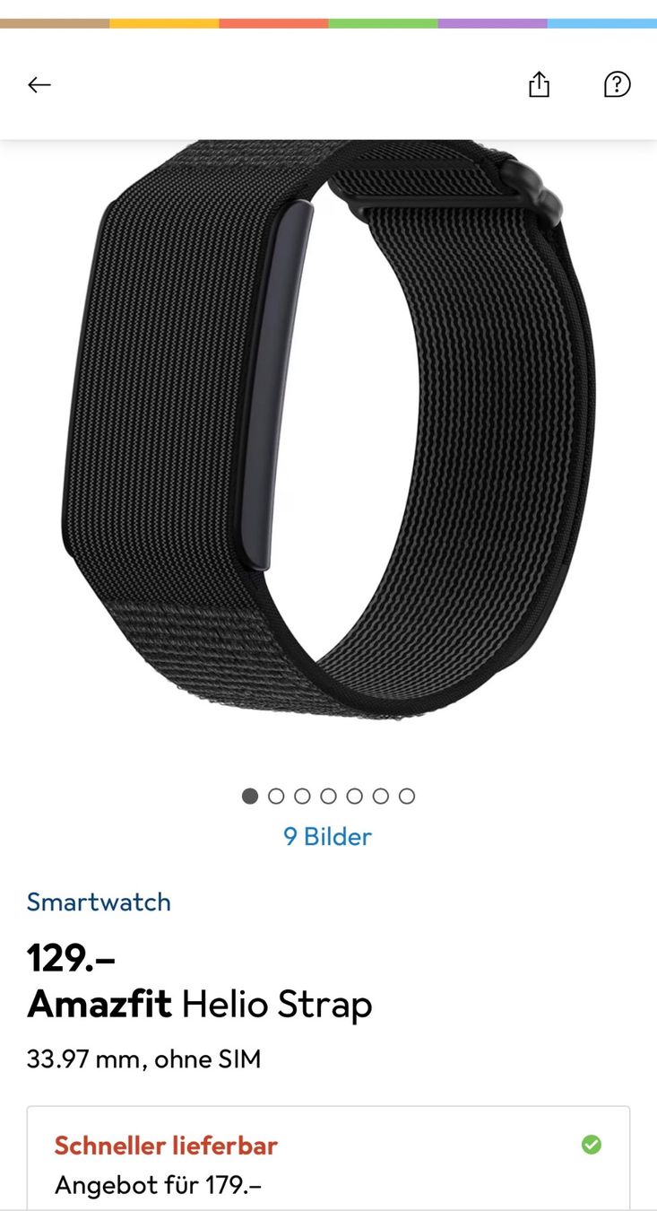 Amazfit Smartwatch: Amazfit - Helio Strap – Neu und originalverpackt aus Tübach von Leachim66 3