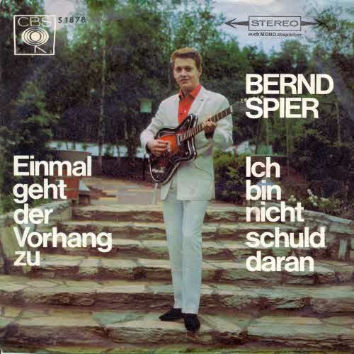 Dischi in vinile: Spier Bernd - Einmal geht der Vorhang zu  (7") – Usato da Romanshorn venduto da and_2nf7