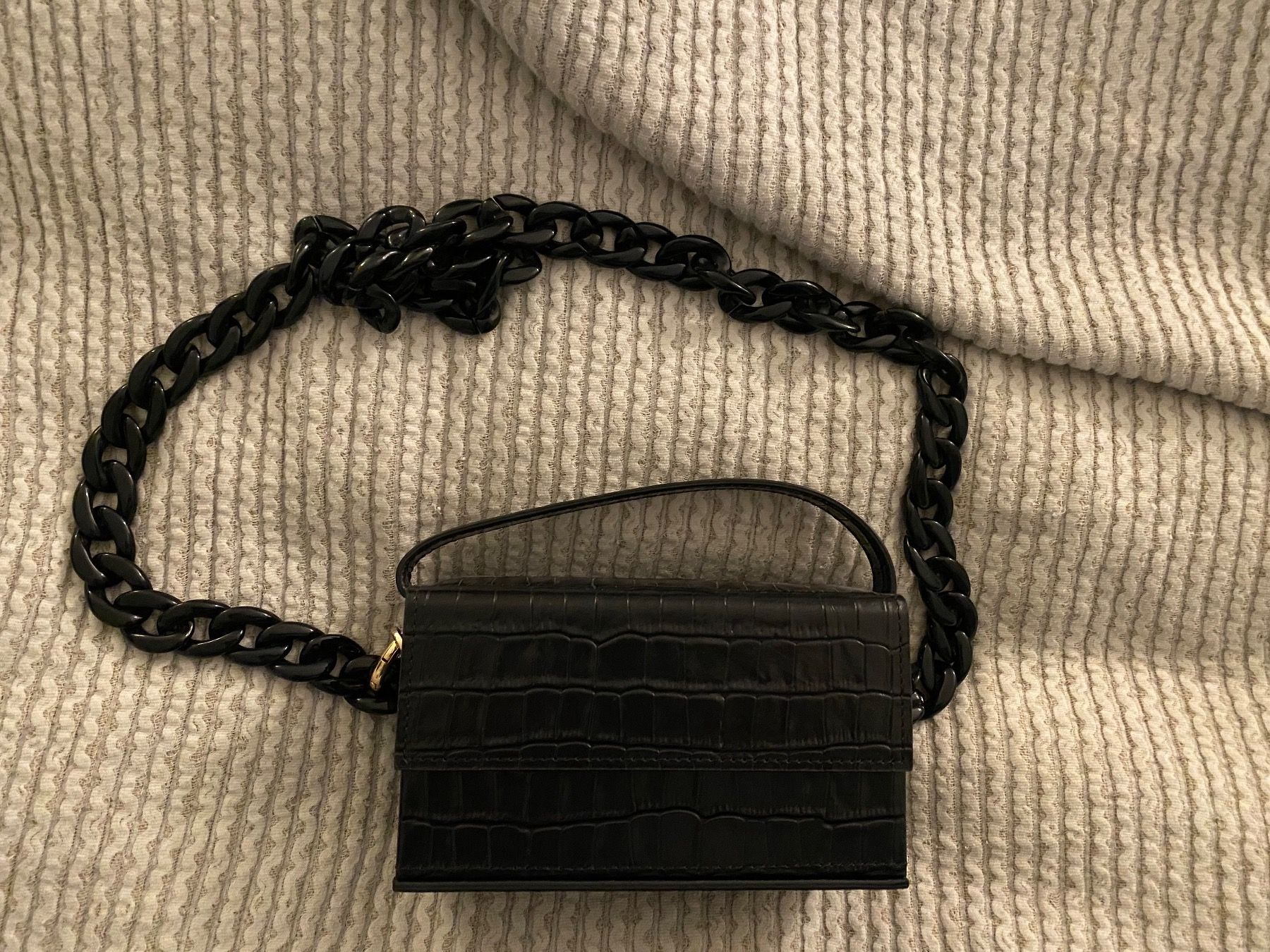 Borse da donna: Sac L'Afshar IDA Croc noir – Usato da pully venduto da asi_w6gl 2