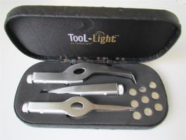 HUBITOOL PINZETTENSET MIT LED-LICHT
