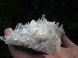 Bergkristall mit Doppelender von Bulgarien