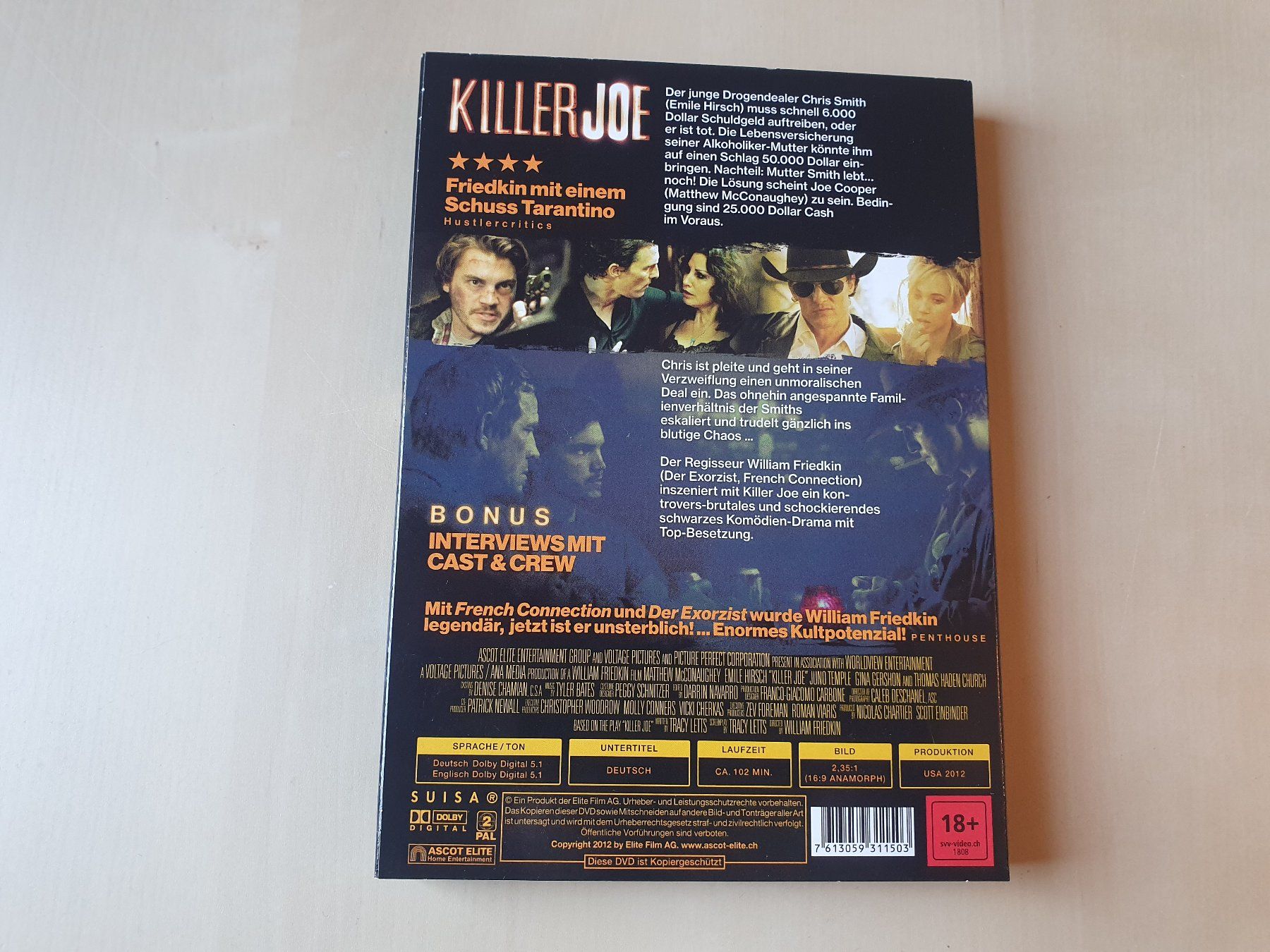 Tutti i DVDs: Killer Joe uncut – Usato da Stansstad venduto da collectorsshop 1