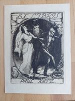 Exlibris Vladislav Röhling - Original Radierung Tod Hochzeit