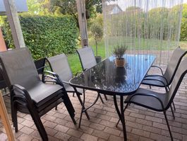 Gartentisch mit 8 Stühlen
