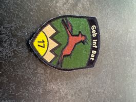 Patch Geb Inf Bat 17 Kette 1 2 Militär Abzeichen neu