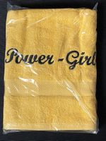 besticktes Duschtuch "Power-Girl"