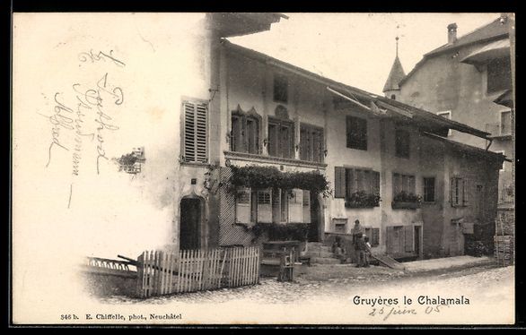 Cartoline postali: AK Gruyères, Le Chalamala – Usato da Berlin venduto da bartko-reher