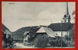 Rohrbach 1913 - Bahnpoststempel Langenthal - Wolhusen