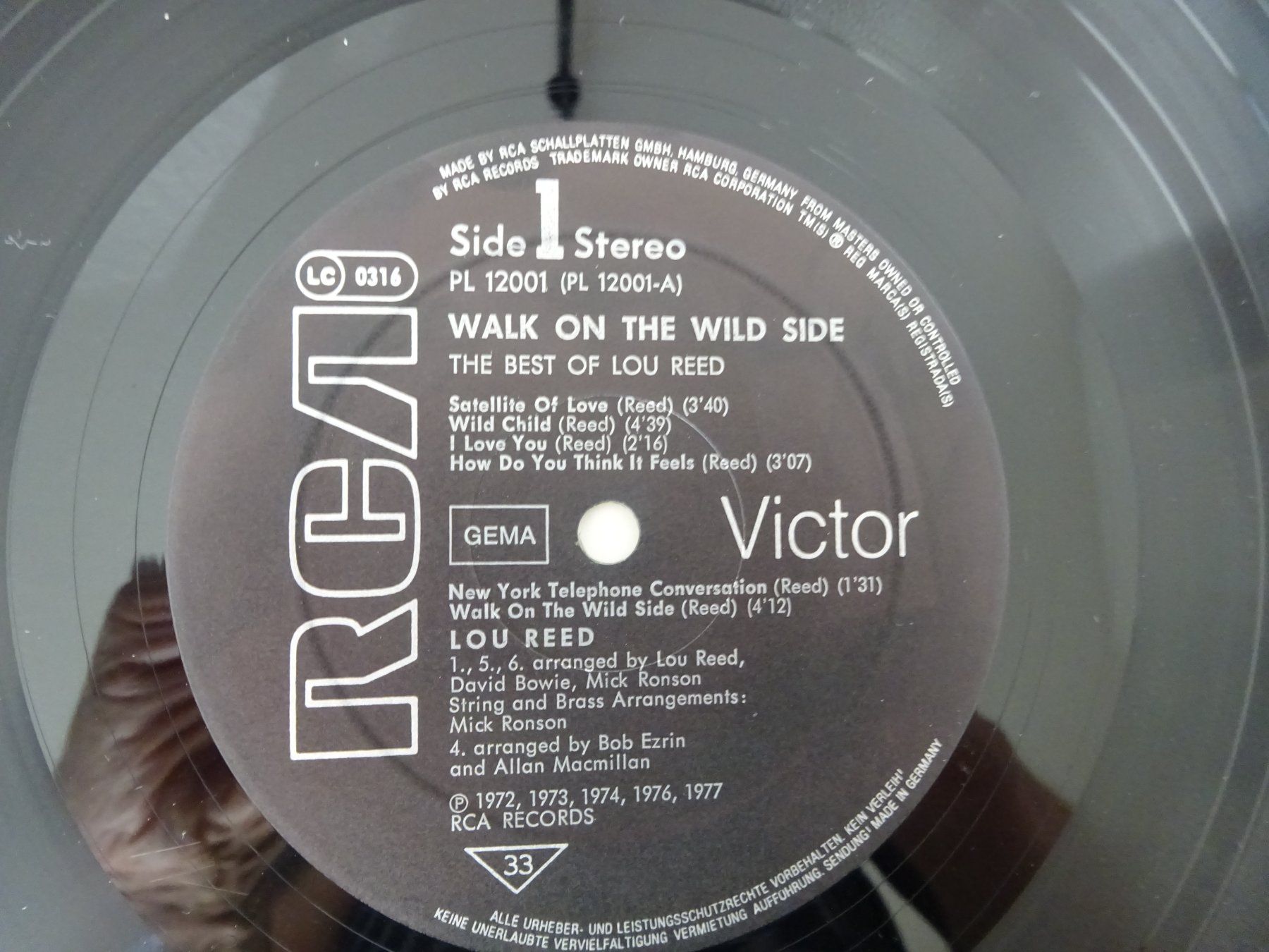 Dischi in vinile: LOU REED ** WALK ON THE WILD SIDE – Usato da Luzern venduto da xrayspex99 4