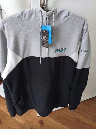 Columbia Lodge Fleece Hoodie Sharks NHL  G/ L  NEU Etikett