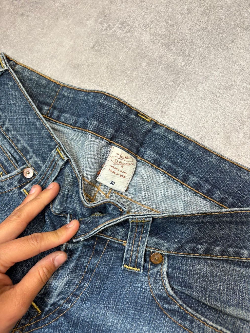 True Religion Jeans: True Religion Bootcut Flared Jeans - Grösse M/30 – Usato da Werdenberg venduto da hase.vintage 4