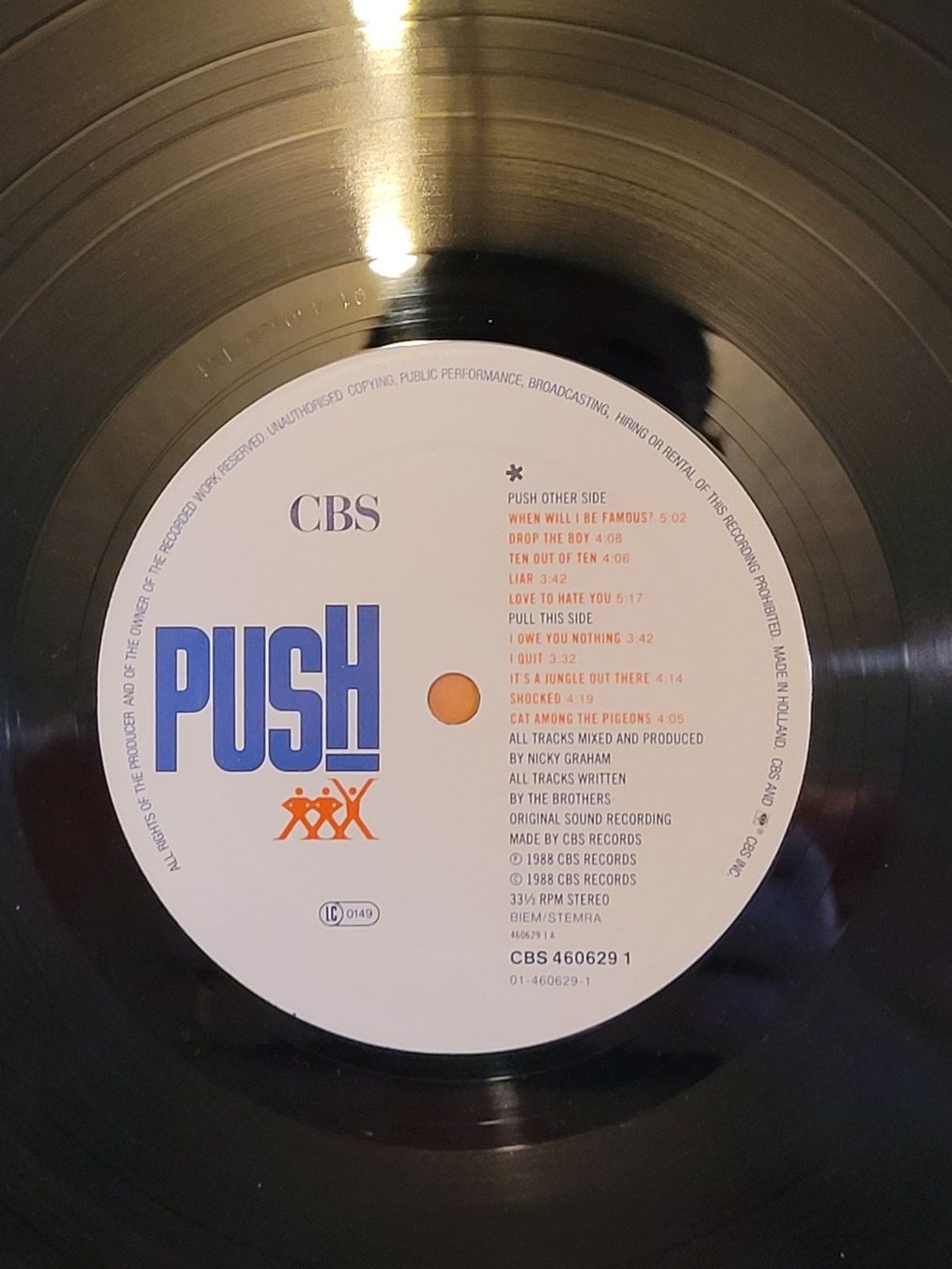 Dischi in vinile: Vinyle Push Bros "Push" état neuf! – Usato da la Chaux-de-Fonds venduto da Lampe 3