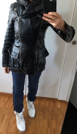 Mantel Edel Echt Leder