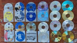 Lot de CD et logiciel informatique divers vintage