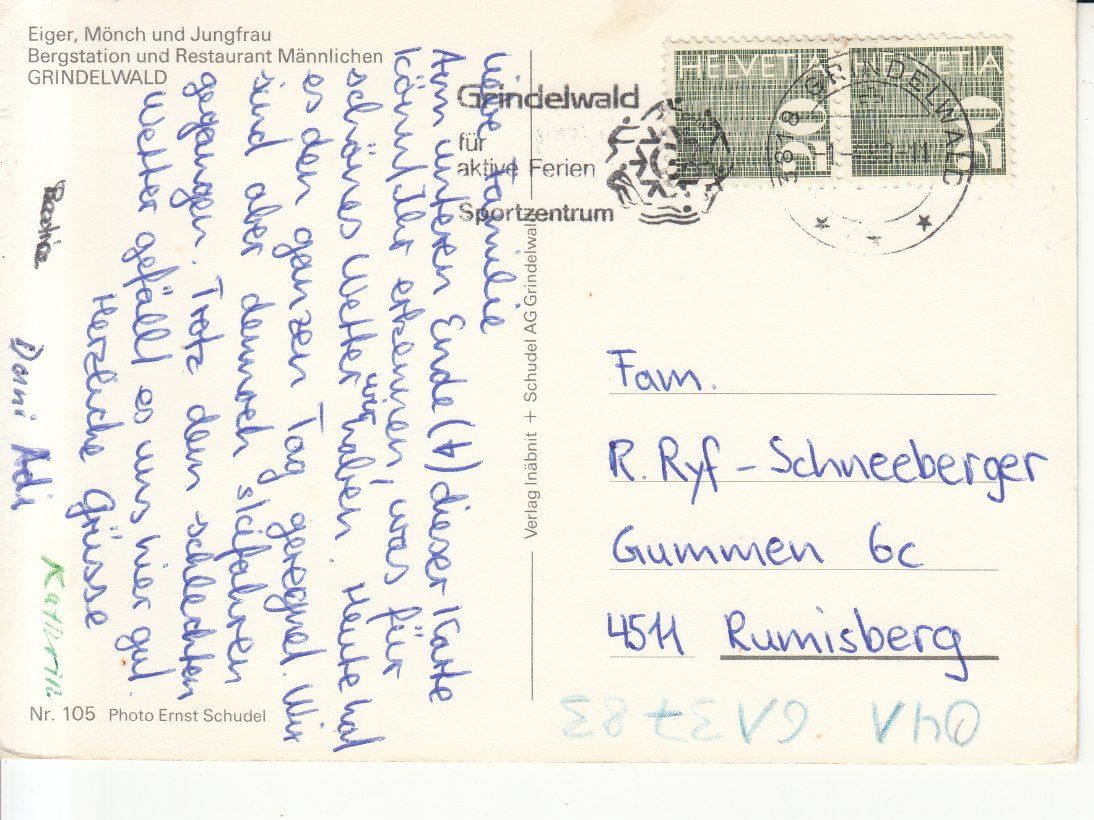 Cartoline postali: Männlichen 1980 – Usato da Bürglen TG venduto da StampGraf 1