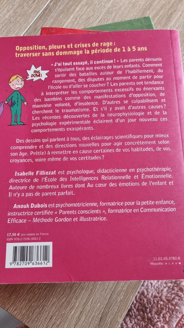 Libri: 3 livres - Relations Parents - Enfants – Usato da Corbeyrier venduto da Lalaland99 3