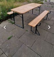 Festbank Garnitur klappbar Holz