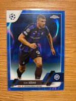Topps Chrome Edin Dzeko Inter Blue Lava