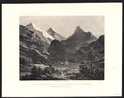 Kandersteg Aquatinta von Winterlin