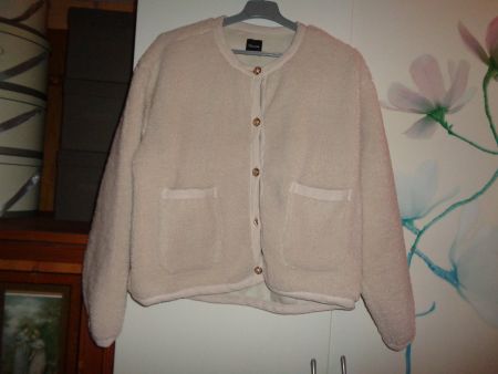 *** Plüsch Jacke *** / schöne Knöpfe / Chicoree