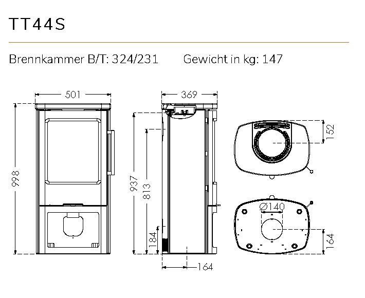 Stufe caminetto: Kaminofen Termatech TT44S – Nuovo e nell'imballaggio originale da Uzwil venduto da Gant_Group 6