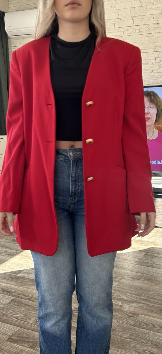 Benetton Jacken: Benei Blezer Rot – Neu (gemäss Beschreibung) aus Liestal von Htop 1