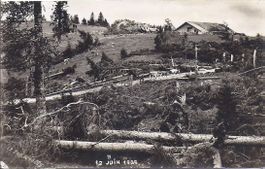 LA CHAUX - de - FONDS, ferme Grobety détruite par le cyclone
