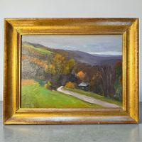 Jean LAYEUX - huile sur toile "MAYOUSSIÈRE en automne"