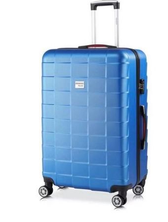 Valise à roulettes Monzana Exopack bleue 105L XL état neuf