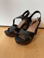 Schicke Plateau Sandalen Holzabsatz Sommer 