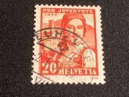 Urnerin ZNr. J67 - 1938 Vollstempel Neuhausen