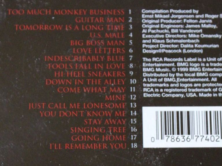 CDs: Elvis Presley - Tomorrow is a long time  CD 1999 – Gebraucht aus Tübach von JamesStone 9