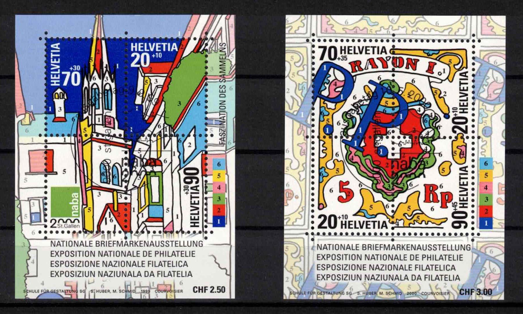Tutti i francobolli: 1999 Naba 2000 Blocks W84 + W89 mit ET-ʘ – Nuovo (secondo la descrizione) da Nuglar venduto da Stamp88