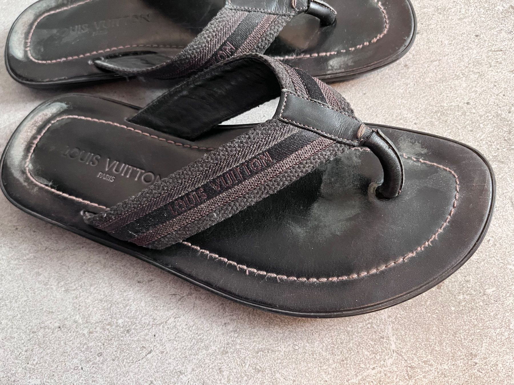 Louis Vuitton Scarpe da uomo: Sandales Louis Vuitton marron taille 6.5/40 – Usato da Boudry venduto da martin8mum 1