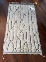Authentischer Berberteppich beige grau, handgewebt, sehr gut
