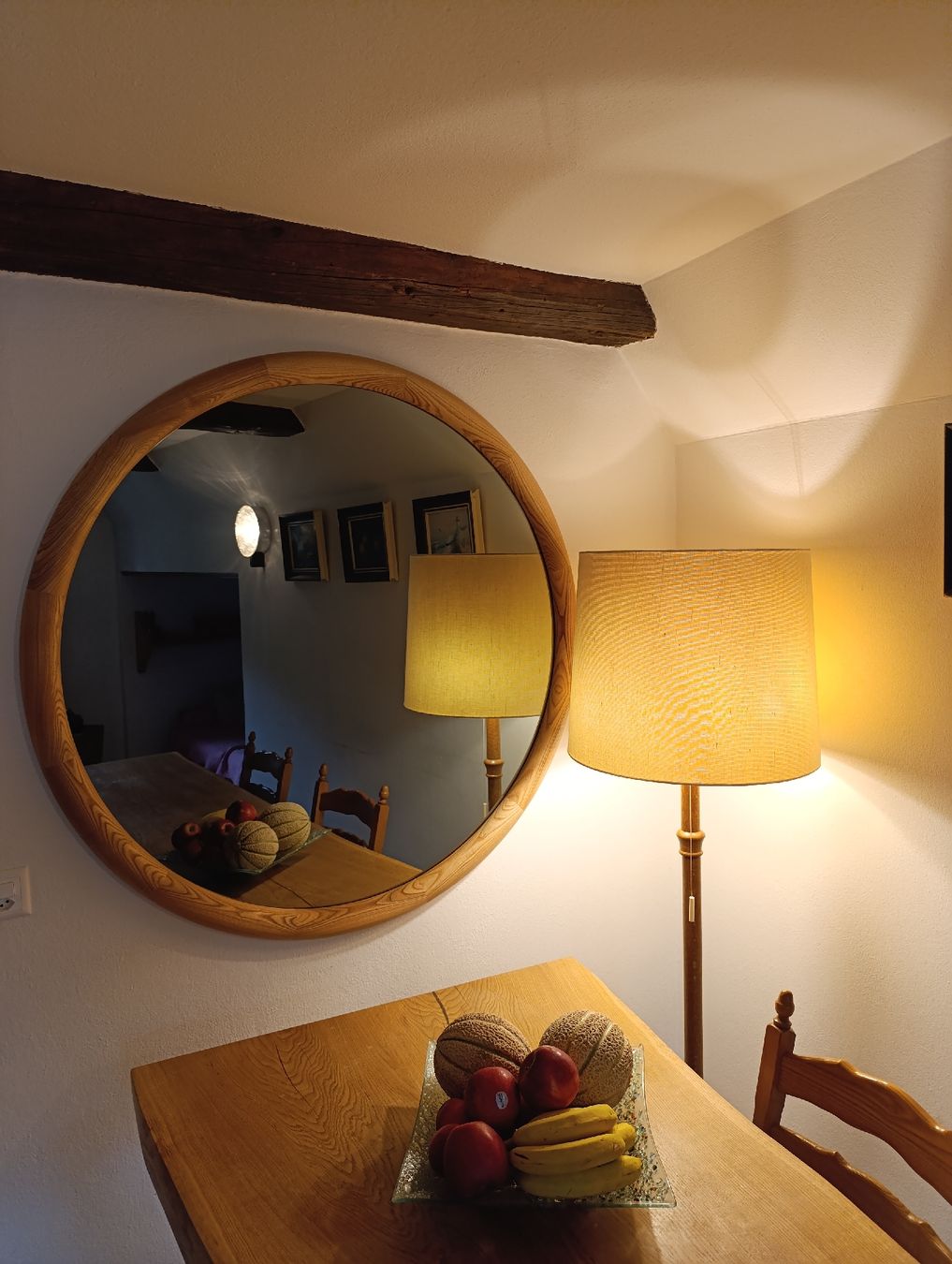 Specchi: grande specchio rotondo con cornice in frassino – Nuovo e nell'imballaggio originale da Zernez venduto da gre_8rsp 2