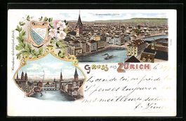 Litho Zürich, Gesamtansicht, Uferpartie