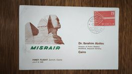 Erstflug MISRAIR Zurich-Cairo Juli 1958