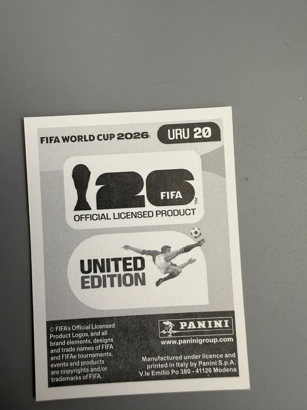 Panini Cartes à collectionner: Panini Facundo Pellistri URU20 – D'occasion à Liebefeld par Ronaldo-1996 1