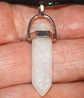 Halskette D-951 – Säule Bergkristall Quarz – ca. 3,3 cm