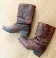 Braune Vintage Lederstiefel, Grösse 39 - aus Amsterdam