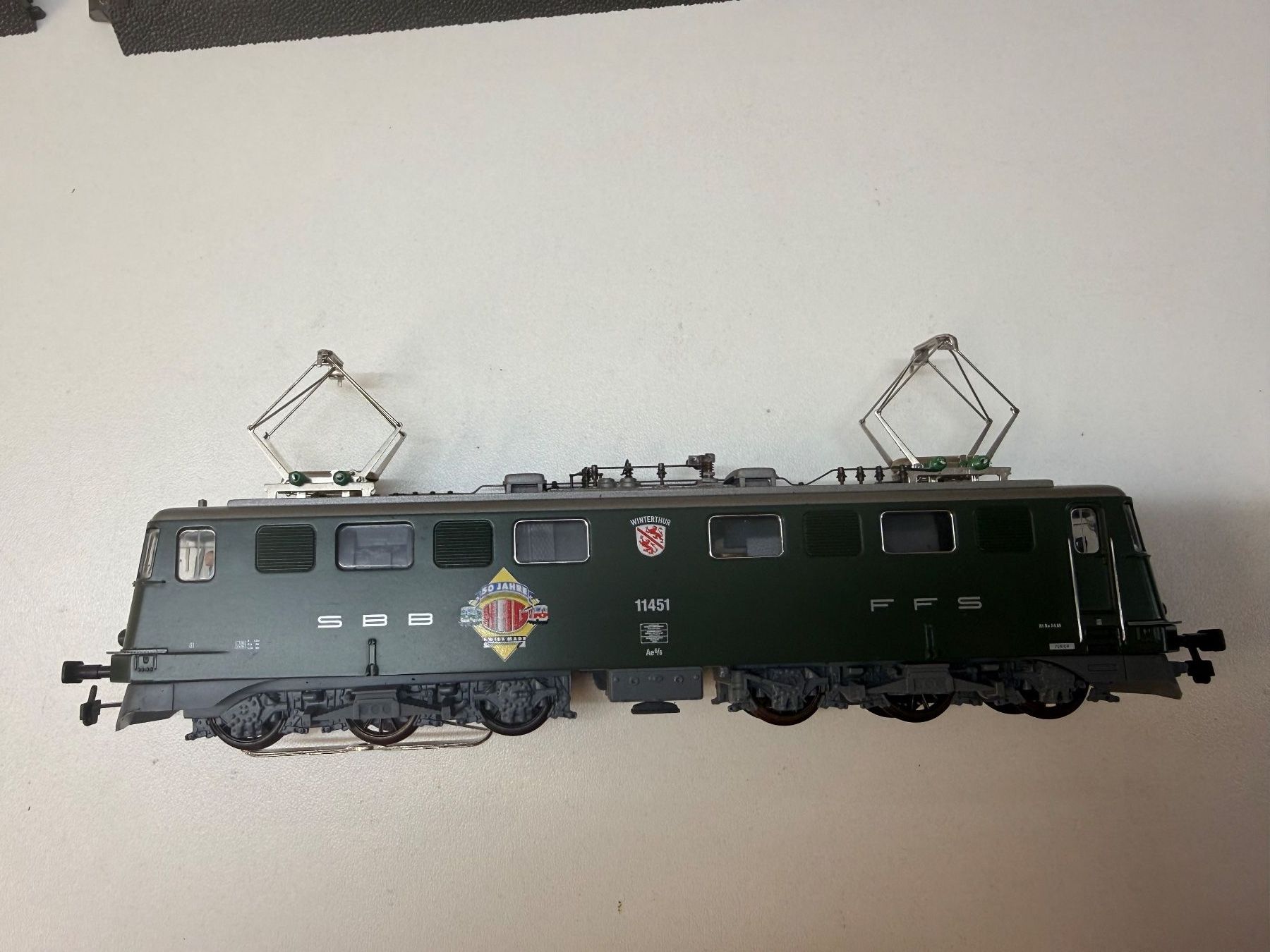 Hag Modellini di ferrovie: Hag 094, E-Lok Ae 6/6 der SBB "Winterthur", AC Wechselstrom – Usato da Hinwil venduto da Johann57 4