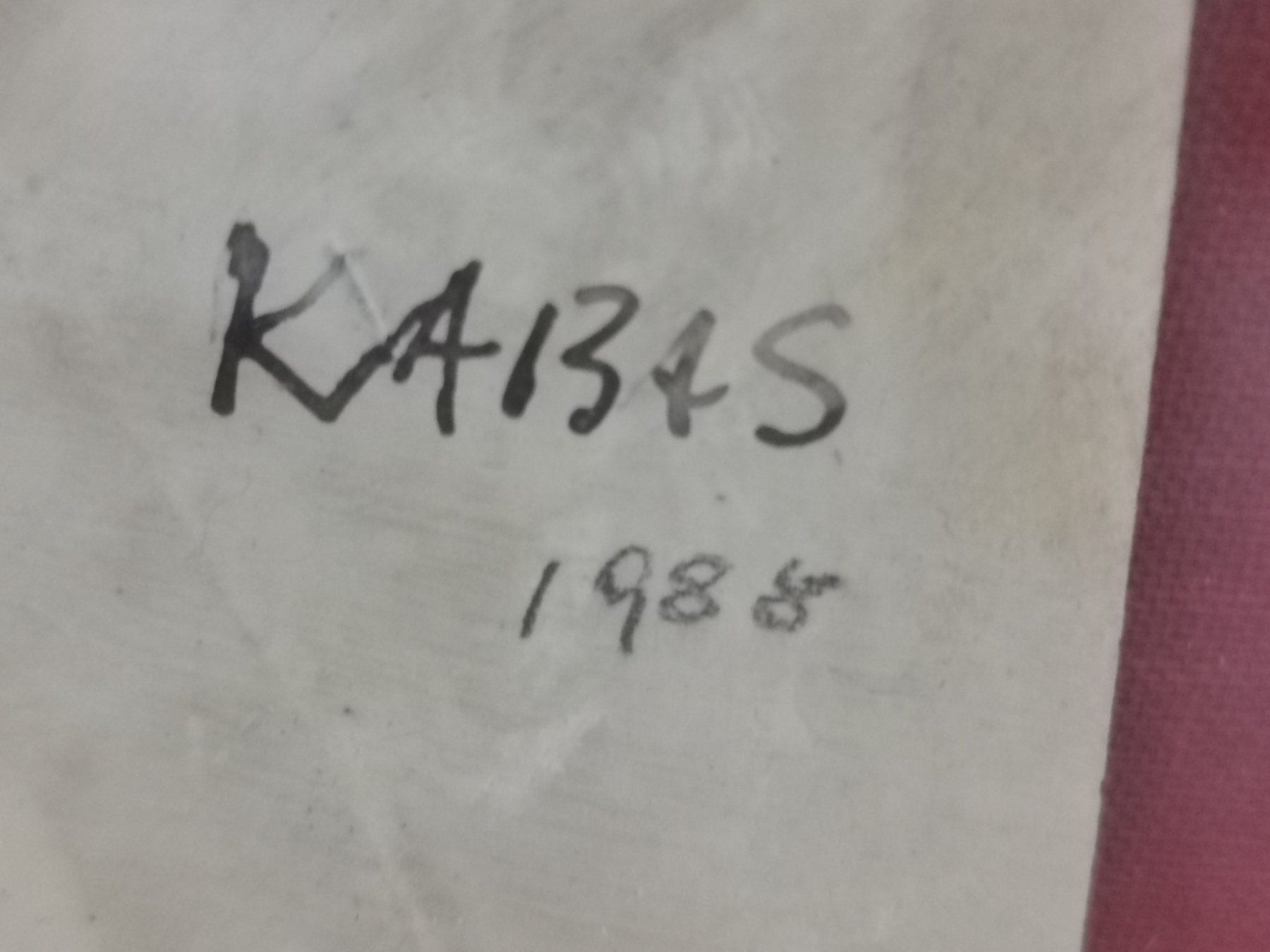Gemälde: KABAS ROBERT(1952)SIGNÉ ET DATÉ 1988 – Gebraucht aus Genève von Leboucheoreilles 3